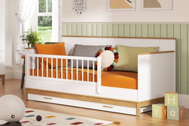 Hanah Home Cama nido Etto - Mm1.44.18.U1 en madera y roble blanco